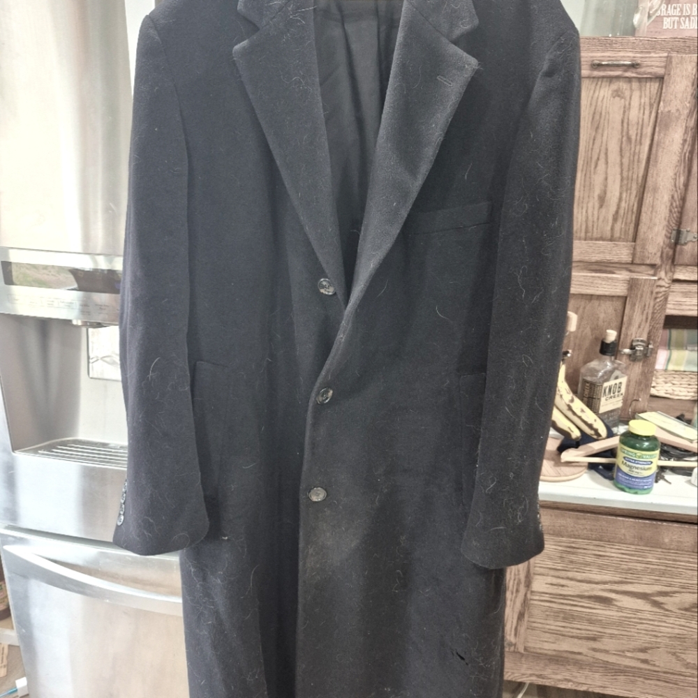 Ralph Lauren, cashmere and wool overcoat.